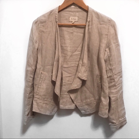 Lou & Grey Jackets & Blazers - 🌷Lou Grey 100% Linen Oatmeal Drape -XS